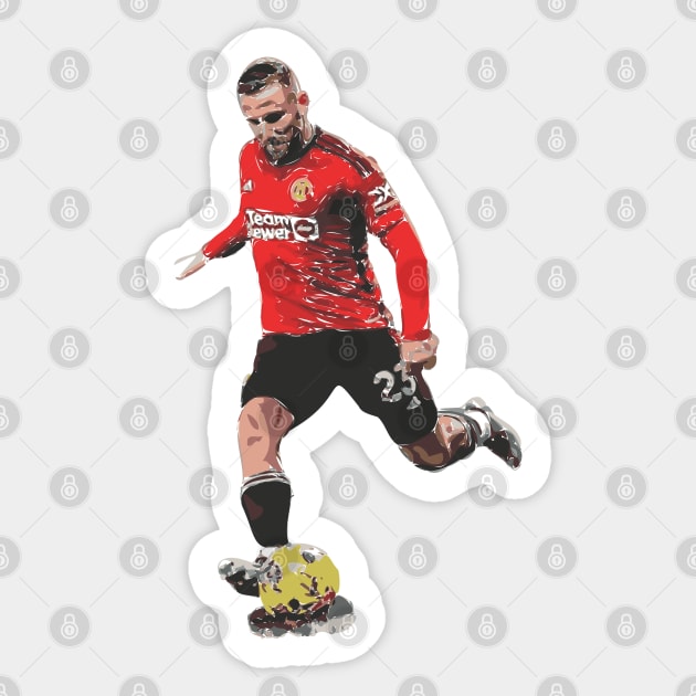 Luke Shaw - Manchester United Sticker by DonsEye